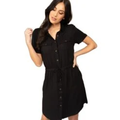 Dames Jurk Deeluxe Alarha -Moss Kopenhagen-winkel 02t213w 10blk 1