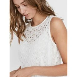 Mouwloze Jurk Voor Vrouwen Vero Moda Vmallie Lace -Moss Kopenhagen-winkel 10230354 3356282 6