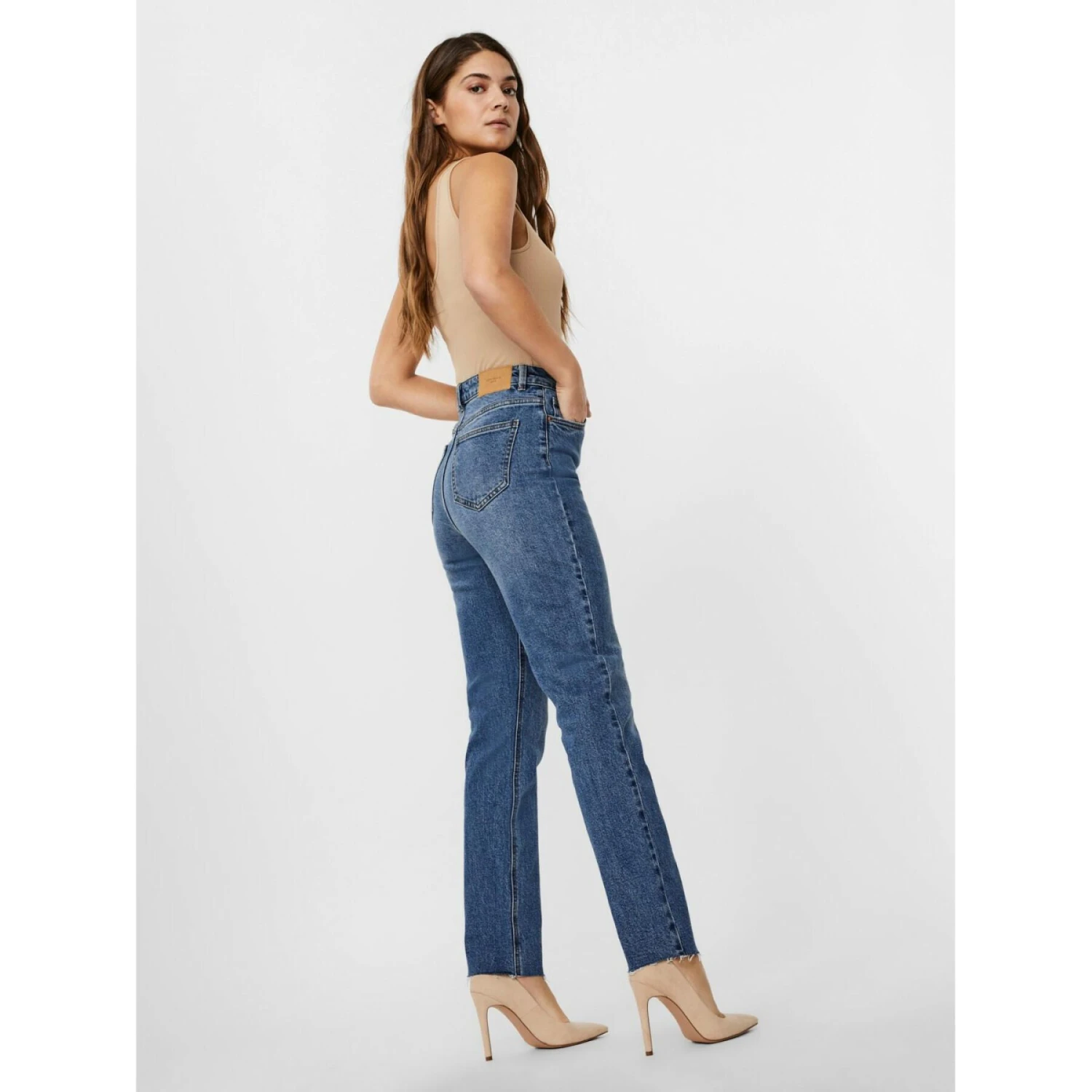 Rechte Damesjeans Vero Moda Vmbrenda 7 Rechte Damesjeans Vero Moda Vmbrenda - Afbeelding 5