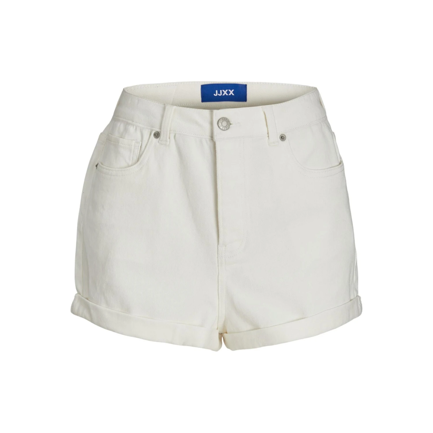 Denim Mini Shorts Met Hoge Taille Voor Dames JJXX Hazel 3 Denim Mini Shorts Met Hoge Taille Voor Dames JJXX Hazel