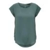 Dames-T-shirt Only Manches Courtes Vic Solid -Moss Kopenhagen-winkel 15142784 2907632 1