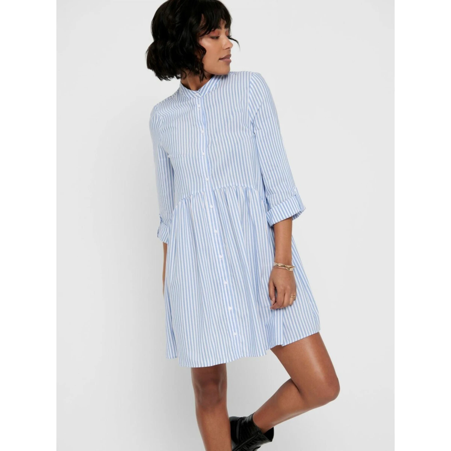 Dameshemdjurk Only Ditte Life Stripe Manches 3/4 8 Dameshemdjurk Only Ditte Life Stripe Manches 3/4 - Afbeelding 6