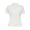 Dames-T-shirt Only Manches Courtes Emma Col Montant