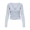 Dames-T-shirt Met Lange Mouwen Only Onlemma Tie -Moss Kopenhagen-winkel 15241065 3823894 0