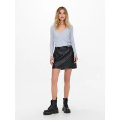 Dames-T-shirt Met Lange Mouwen Only Onlemma Tie -Moss Kopenhagen-winkel 15241065 3823894 7