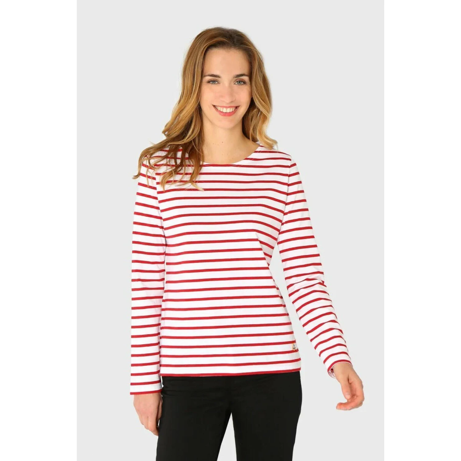 Vrouwen-T-shirt Marine Armor-Lux Plozévet 4 Vrouwen-T-shirt Marine Armor-Lux Plozévet - Afbeelding 2