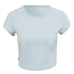 Dames-T-shirt 3-streepjes Adidas Originals Adicolor Classics -Moss Kopenhagen-winkel adidas originals hm4711 1 apparel photography front view white