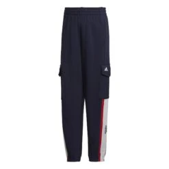 Damesbroek Met Krijtstreep Fleece Cargo Adidas Essentials