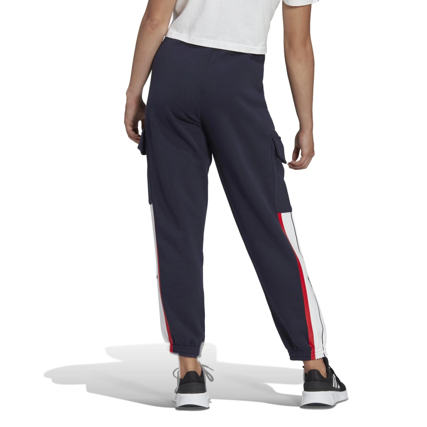 Damesbroek Met Krijtstreep Fleece Cargo Adidas Essentials 6 Damesbroek Met Krijtstreep Fleece Cargo Adidas Essentials - Afbeelding 4