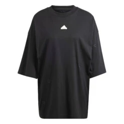 Geborduurd Dames-T-shirt Met Losse Pasvorm Adidas -Moss Kopenhagen-winkel adidas ip2264 1 apparel photography front view white