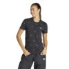 Dames-T-shirt Adidas Essentials Monogram Graphic -Moss Kopenhagen-winkel adidas is4076 3 apparel on model standard view white
