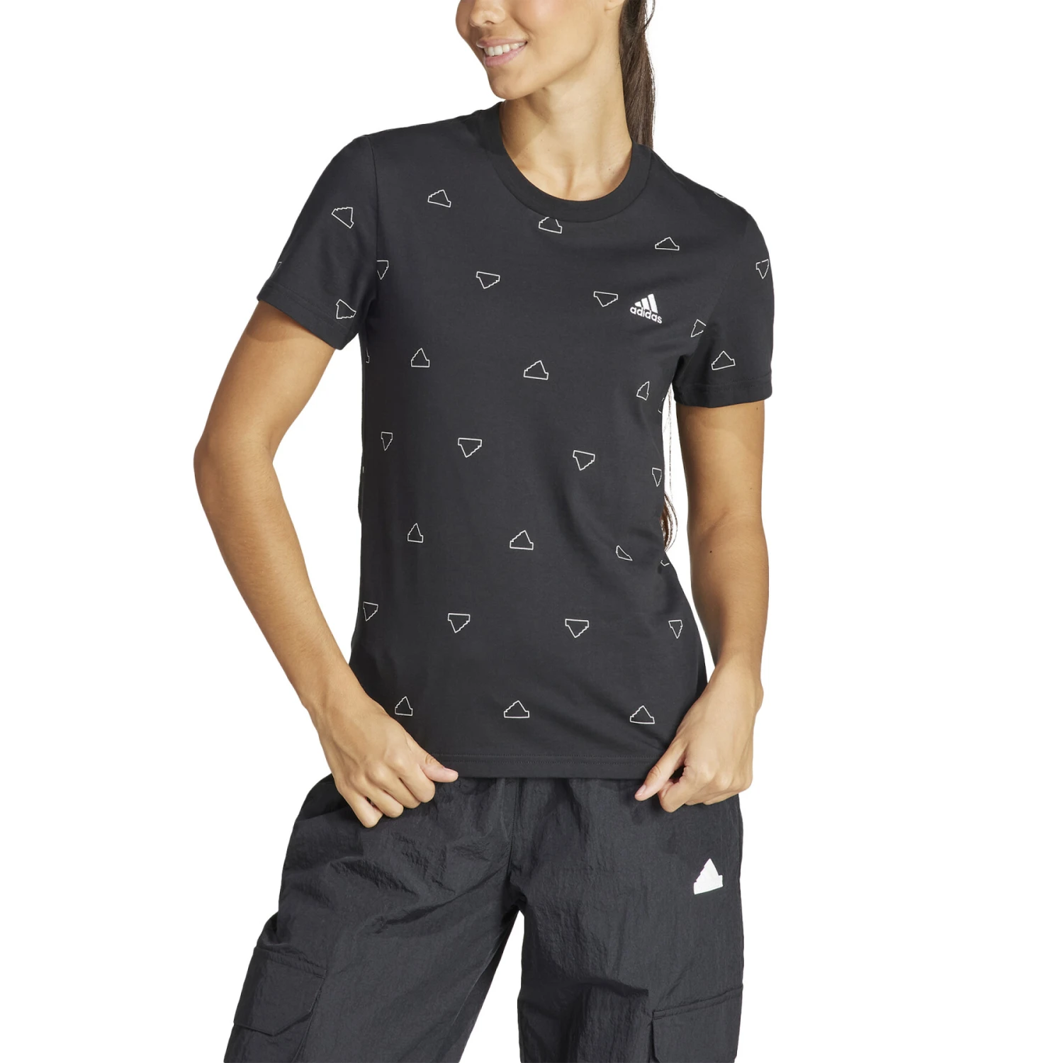 Dames-T-shirt Adidas Essentials Monogram Graphic 6 Dames-T-shirt Adidas Essentials Monogram Graphic - Afbeelding 4