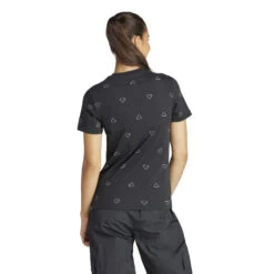 Dames-T-shirt Adidas Essentials Monogram Graphic 13 Dames-T-shirt Adidas Essentials Monogram Graphic -Moss Kopenhagen-winkel adidas is4076 5 apparel on model back view white