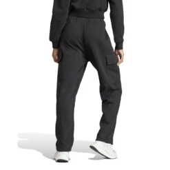Dames Fleece Cargo Broek Adidas All Szn -Moss Kopenhagen-winkel adidas iw1215 4 apparel on model back view white