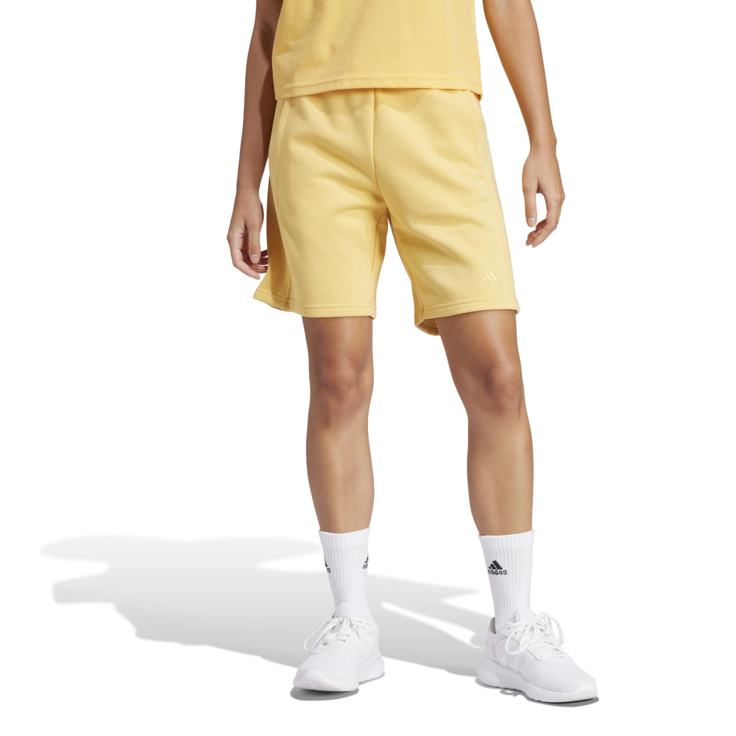 Fleeceshorts Voor Dames Adidas ALL SZN 4 Fleeceshorts Voor Dames Adidas ALL SZN - Afbeelding 2