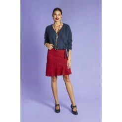 Plooirok Voor Dames Antoine Et Lili Kiku -Moss Kopenhagen-winkel antoine et lili 232104 rouge 2