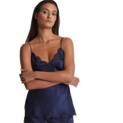 Zijden Strapless Damestop Aubade Toi Mon Amour -Moss Kopenhagen-winkel aubade 45562 marine 3
