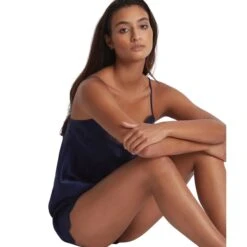 Zijden Strapless Damestop Aubade Toi Mon Amour -Moss Kopenhagen-winkel aubade 45562 marine 6