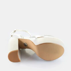 Damessandalen Buffalo Kya Bow - Vegan Satin -Moss Kopenhagen-winkel buffalo 1291547 03 nw0224