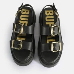 Dames Plateausandalen Buffalo Flora On -Moss Kopenhagen-winkel buffalo 1602122 2