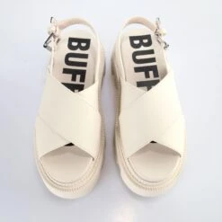 Dames Plateausandalen Buffalo Flora Cross -Moss Kopenhagen-winkel buffalo 1602125 1