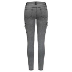 Cargo Jeans Met Hoge Taille En Vervaagd Effect Voor Dames Cloud5ive -Moss Kopenhagen-winkel cloud5ive m10cl5 00111 1
