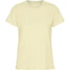 Dames-T-shirt Colorful Standard Light Organic Soft Yellow -Moss Kopenhagen-winkel colorful standard cs2051 softyellow