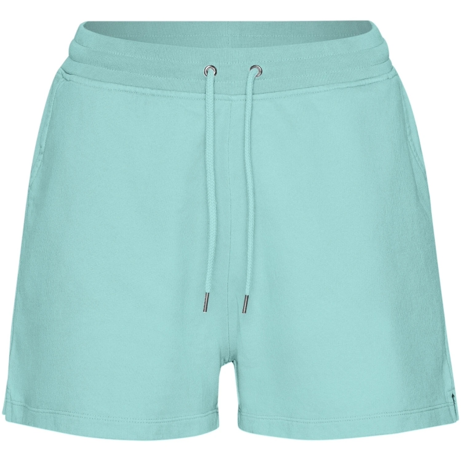 Damesshort Colorful Standard Organic Teal Blue 3 Damesshort Colorful Standard Organic Teal Blue