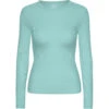 Dames-T-shirt Met Lange Mouwen Colorful Standard Organic Teal Blue -Moss Kopenhagen-winkel colorful standard cs2055 tealblue