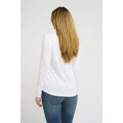 Dames-T-shirt Met Lange Mouwen Cream Naia -Moss Kopenhagen-winkel cream 10605255 110602 2
