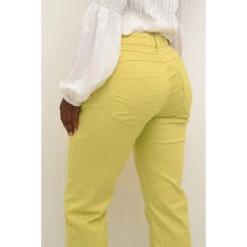 Damesjeans 7/8 Twill Cream Ann Straight Coco Fit -Moss Kopenhagen-winkel cream 10612168 140647 5