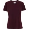 Dames-T-shirt Colorful Standard Light Organic Oxblood Red 2 Dames-T-shirt Colorful Standard Light Organic Oxblood Red -Moss Kopenhagen-winkel cs2051 oxbloodred
