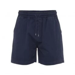 Twill Short Broek Colorful Standard Organic Navy Blue