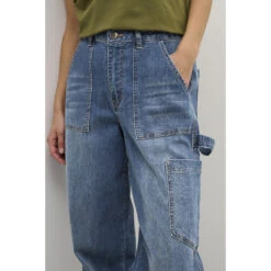 Denim Cargobroek Dames CULTURE Kora 8 Denim Cargobroek Dames CULTURE Kora -Moss Kopenhagen-winkel culture 50109984 500026 2