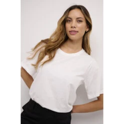 Dames-T-shirt Met Ronde Hals CULTURE Biana -Moss Kopenhagen-winkel culture 50110536 500013 5