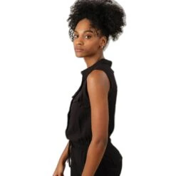 Dames Jumpsuit Deeluxe Savina -Moss Kopenhagen-winkel deeluxe 03t755w 10blk 3