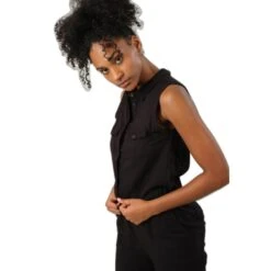 Dames Jumpsuit Deeluxe Savina -Moss Kopenhagen-winkel deeluxe 03t755w 10blk 4