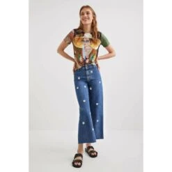 Dames-T-shirt Desigual Lebanen -Moss Kopenhagen-winkel desigual 22swtkb4 4035 3