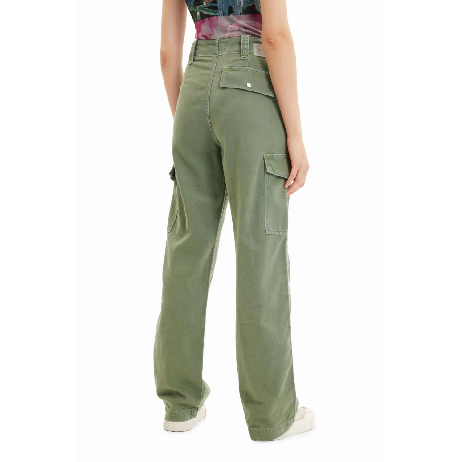 Lange Dames Cargo Broek Desigual 6 Lange Dames Cargo Broek Desigual - Afbeelding 4