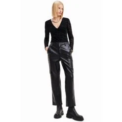 Cargo Broek Voor Dames Desigual Bristol -Moss Kopenhagen-winkel desigual 23wwpw15 2000 negro 4