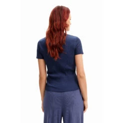 Dames-T-shirt Desigual Cherner -Moss Kopenhagen-winkel desigual 24swtkaw 5001 marino 3
