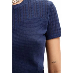 Dames-T-shirt Desigual Cherner -Moss Kopenhagen-winkel desigual 24swtkaw 5001 marino 5