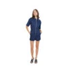 Blauwe Katoenen Jumpsuit Met Korte Mouwen Voor Dames F.A.M. Paris Dolce -Moss Kopenhagen-winkel f a m paris cc 26 sho navy 0