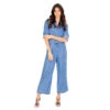 Blauwe Tencel Jumpsuit Voor Dames F.A.M. Paris Dory -Moss Kopenhagen-winkel f a m paris fl 28 co blue 0