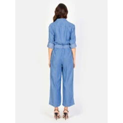 Blauwe Tencel Jumpsuit Voor Dames F.A.M. Paris Dory -Moss Kopenhagen-winkel f a m paris fl 28 co blue 3