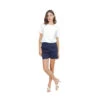 Marineblauwe Stretchkatoenen Damesshort F.A.M. Paris Abby -Moss Kopenhagen-winkel f a m paris kj 90 sho navy 0