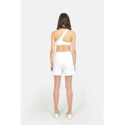 Witte Stretchkatoenen Damesshort F.A.M. Paris Abby -Moss Kopenhagen-winkel f a m paris kj 90 sho white 3