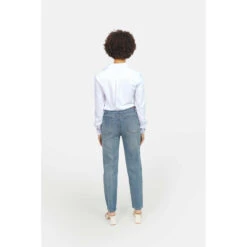 Damesjeans Met Hoge Taille Van Katoenen Mom Slim Stone F.A.M. Paris Polly 9 Damesjeans Met Hoge Taille Van Katoenen Mom Slim Stone F.A.M. Paris Polly -Moss Kopenhagen-winkel f a m paris lf 20 mf stone 3