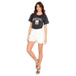 Katoenen Damesshort Met Hoge Taille F.A.M. Paris Amely