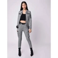 Geruite Damesbroek Met Rits Project X Paris